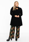Wijde pantalon BOTANICA - green