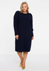 Dress puff sleeve DIAGONAL - blue