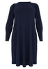 Dress puff sleeve DIAGONAL - blue - #4