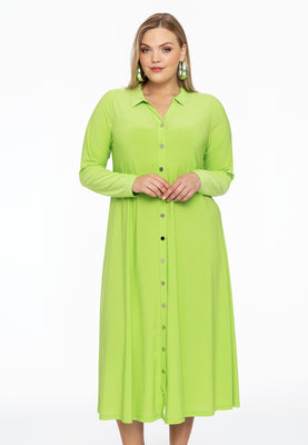 Dress buttoned DOLCE - bright green - #1