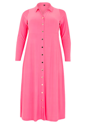 Dress buttoned DOLCE - pink - #4