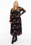 Dress long BABY ROSE - black
