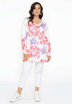 Pullover V-neck LELY - white  - #2