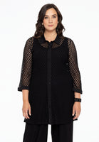 Blouse collar LACE - black  - #1