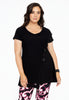 T-shirt asymmetric DOLCE - black 