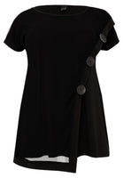 T-shirt asymmetric DOLCE - black  - #4