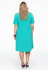 Dress short sleeve pleats DOLCE - turquoise - #3