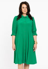 Dress buttoned DOLCE - green 