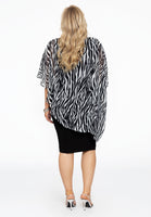 Tunic voile ZEBRA - black  - #3