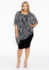 Tunic voile ZEBRA - black 