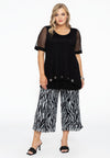 Trousers 7/8 ZEBRA - black