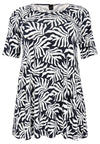 Tunic wide bottom SEA LEAF - black - #4