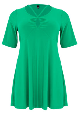 Tunic wide bottom strings DOLCE - green  - #4