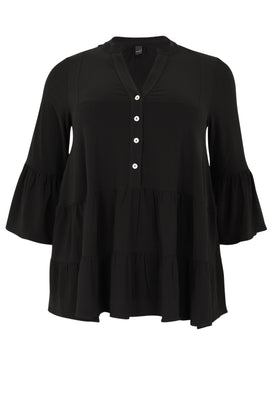 Tunic frilled DOLCE - black  - #4