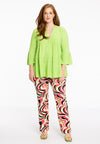 Tunic frilled DOLCE - bright green