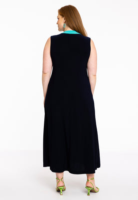 Dress sleeveless colorblock DOLCE - blue - #3