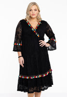 Dress pompom lace - black  - #1