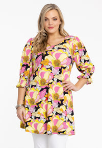 Tunic puff sleeve ABBY - black - #1