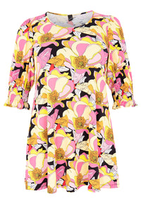 Tunic puff sleeve ABBY - black - #4