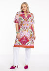 Tunic Grandad collar ROCCO - red
