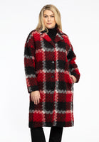 coat big CHECK - red  - #1