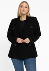 Blazer Pockets BOUCLE - black 