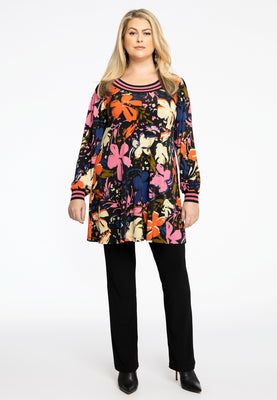 Tunic Wide Bottom FIORE - black  - #2