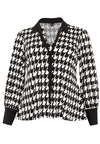 Tunic Collar Bow PIED DE POULE - black - #4