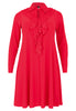 Dress A-line Double Volant DOLCE - red  - #4