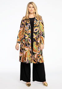 Cardigan pleated PAISLEY - black - #2