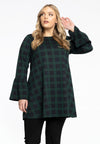 Tunic wide bottom flared cuff gilly - Black