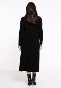 Dress long gather DOLCE - black - #3