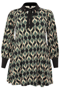 Tunic wide bottom JADE - black - #4