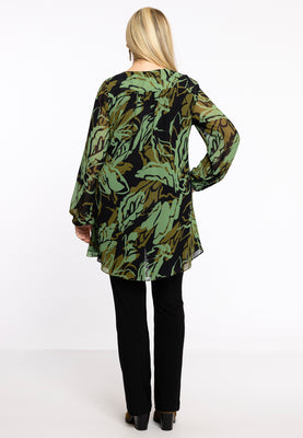 Tunic wide bottom AMAZONE - green  - #3