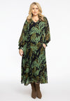 Dress swing smocksleeve AMAZONE - green 