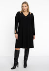 Dress A-line cutouts DOLCE - black