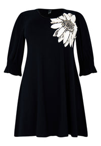 Tunic wide bottom GEMMI - black - #4