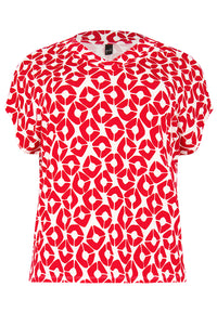 Shirt V-neck PENELOPE - red - #4