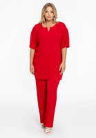 Trousers long PLISSE - red - #1