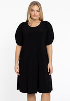 Dress puff sleeve DOLCE - black - #1