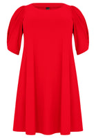 Dress puff sleeve DOLCE - red - #4