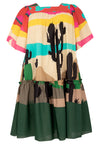 Dress flounces CACTUS - green - #4