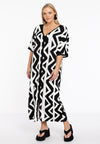 Dress wide slit NYA - black