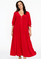 Dress swing smock sleeve DOLCE - red - #1