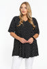 Tunic swing DOTS - black 