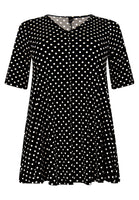 Tunic swing DOTS - black - #4