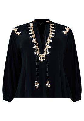 Tunic embroidery DOLCE - black  - #4