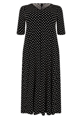 Dress swing DOTS - black  - #4