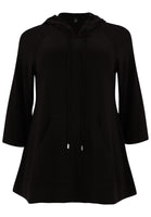 Hoodie A-line DOLCE - black - #4