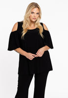 Tunic flare cut out DOLCE - black  - #1